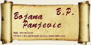 Bojana Panjević vizit kartica